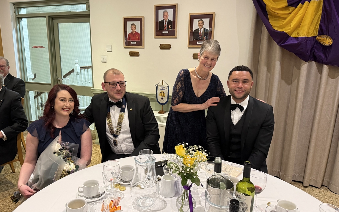 Lion President and Callum Anderson