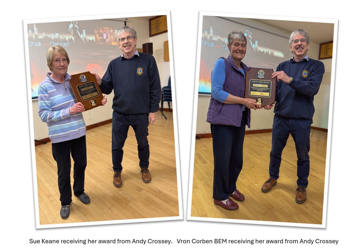 Melvyn Jones Awards Sue Vron